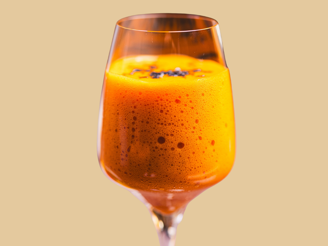 Espuma de pimientos rojos asados